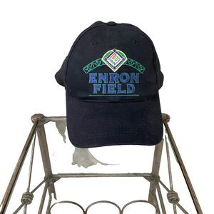 Vintage Enron Field Hat Cap Mens Snapback Black Houston Astros New York Yankees